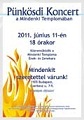 A koncert plaktja